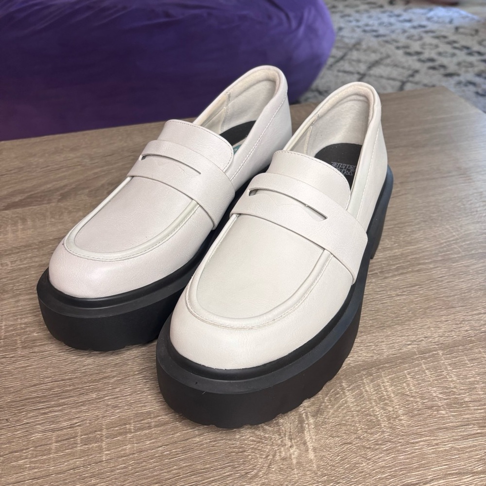 Wild Fable Cream Platform Loafers